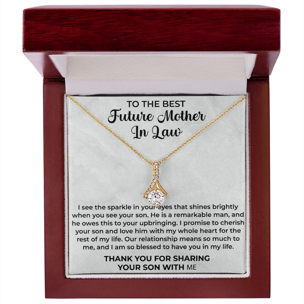 To the best future mother in law necklace - Mother In Law Gift, Mother Of The Groom Gift, Mother Of The Groom Necklace, Mother In Law Gift Bride, Jewelry Necklace - Beauty Belliss